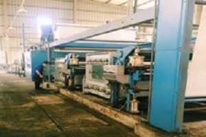 Fabric dyeing and finishing pretreatment line